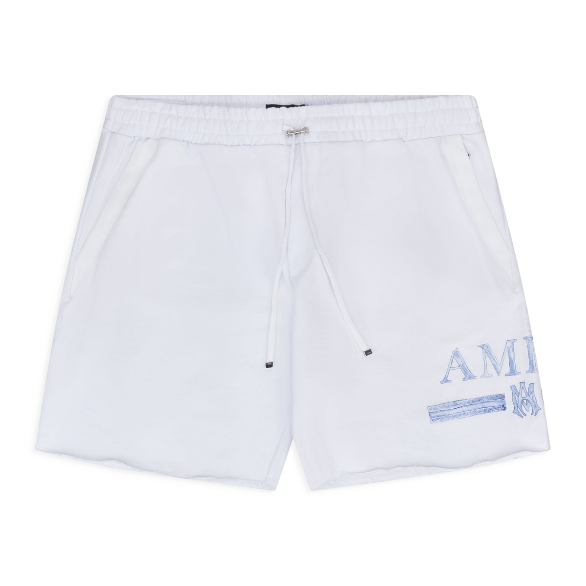 White MA Watercolor Bar Sweatshorts