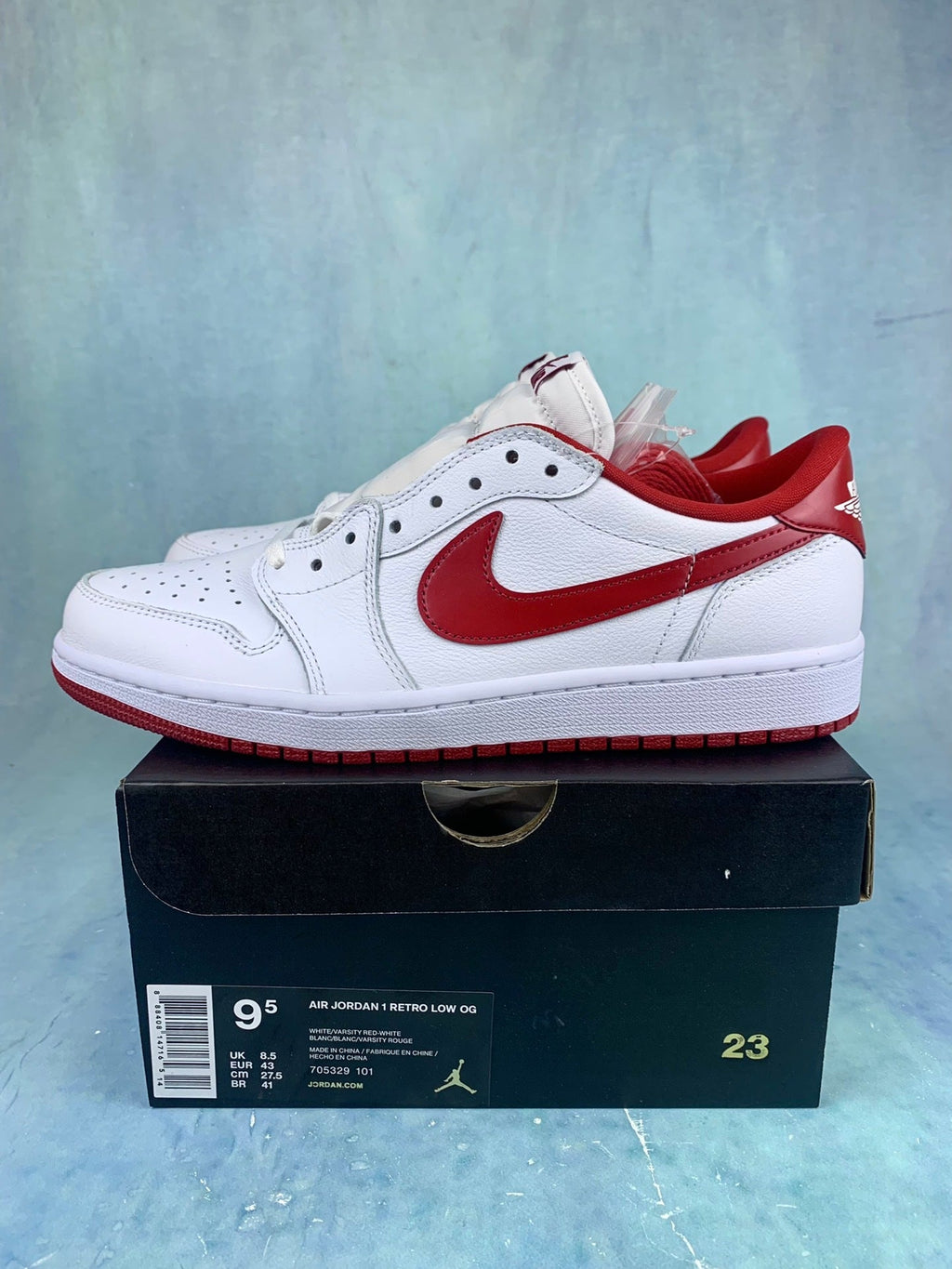 Air Jordan 1 Low OG Metallic Red White/Red Unisex Sneakers CZ0790-161