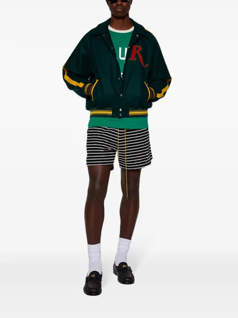 RHUDE Varsity wool bomber jacket