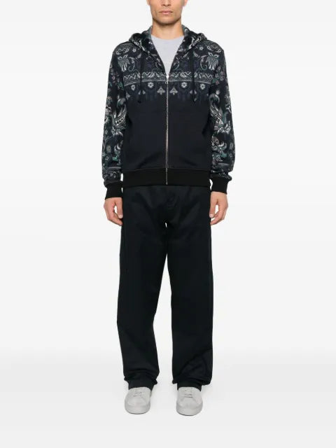 ETRO paisley-print zip-up hoodie