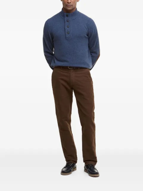 Barbour sweater with stand collar-Patch