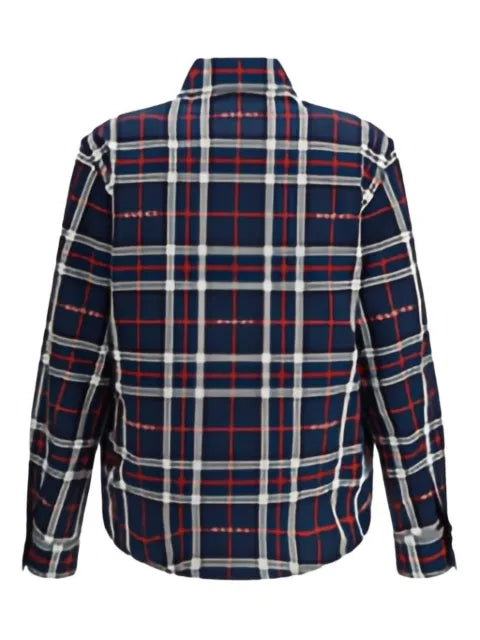 Gucci tartan cotton jacquard padded shirt