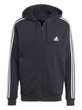 adidas Essentials 3-stripes full-zip hoodie