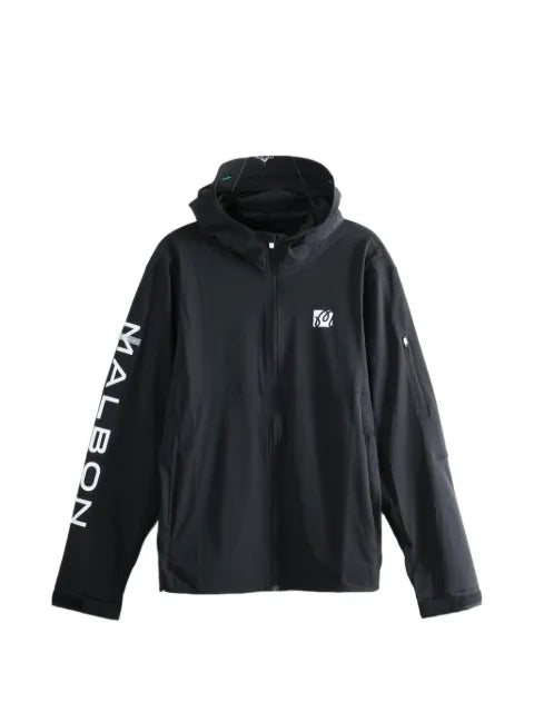 Malbon Golf logo-print hooded jacket