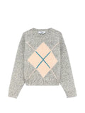 MSGM argyle-pattern sweater