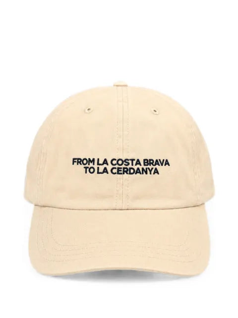 LES HÉRITIERS slogan-embroidered baseball cap