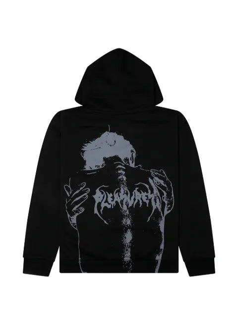 Pleasures graphic-print zip-up hoodie