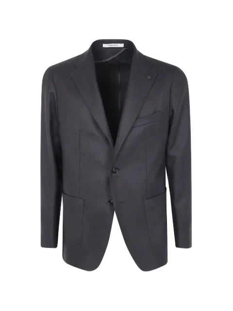 Tagliatore Montecarlo twill-weave notched-lapels blazer