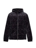 ETRO cotton velvet down jacket with paisley motif