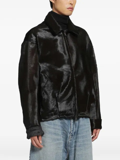Giorgio Brato  elastic-waistband leather jacket