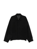 Balmain logo-button spread-collar jacket