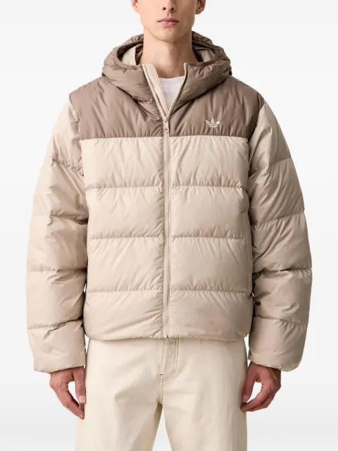 adidas Regen two-tone hooded puffer jacket