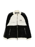 THUG CLUB studded faux-shearling jacket