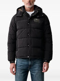 Aeronautica Militare hooded quilted jacket