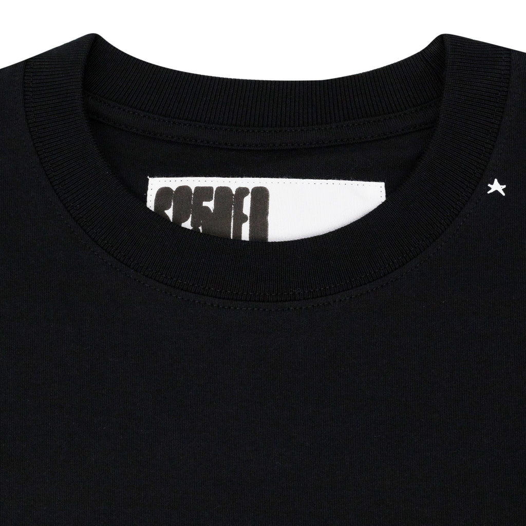 Black Heavy Web Tee