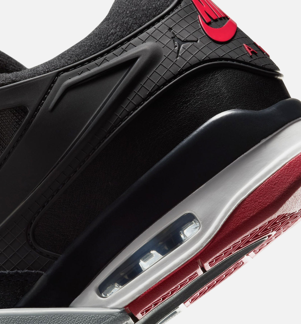 Air Jordan 4 RM Men's Lifestyle Shoes - Black/Wolf Grey/White/Varsity Red