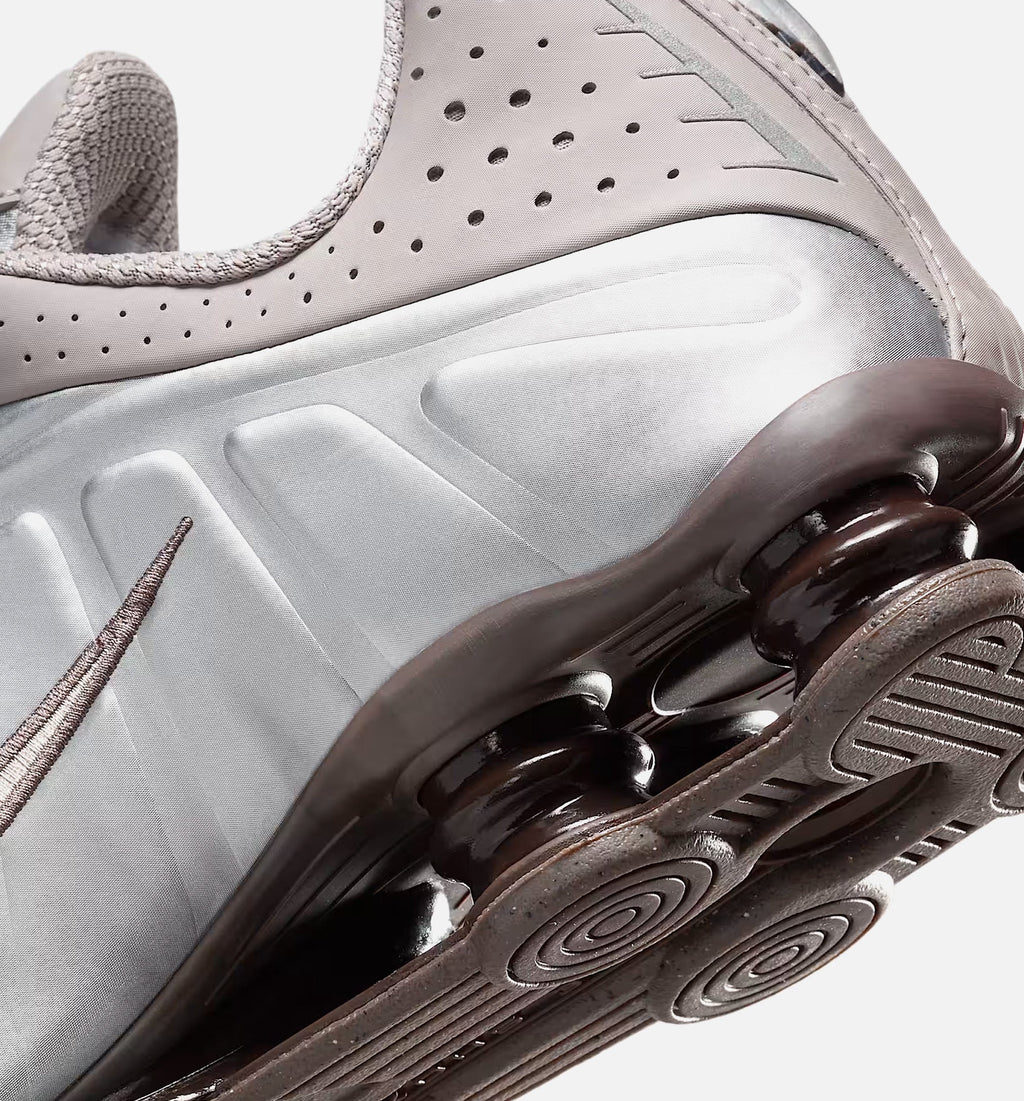 Shox R4 Men's Lifestyle Shoes - Cave Stone / College Grey / Baroque Brown