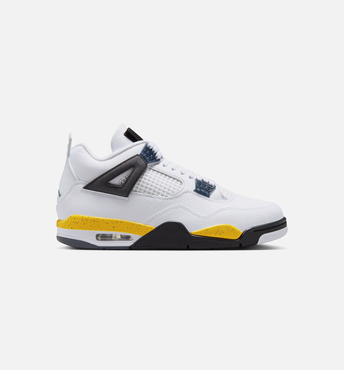 Air Jordan 4 Retro 'Rare Air Tour Yellow' - Men's Lifestyle Sneaker (White/Dark Blue Grey/Black/Tour Yellow)