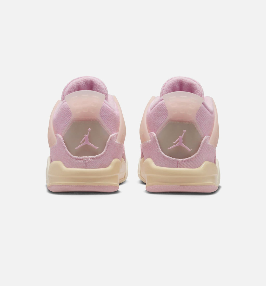 Air Jordan 4 Retro Pink Pearl Baby & Toddler Sneakers - Pink / Off-White / Smoke Grey / Beige