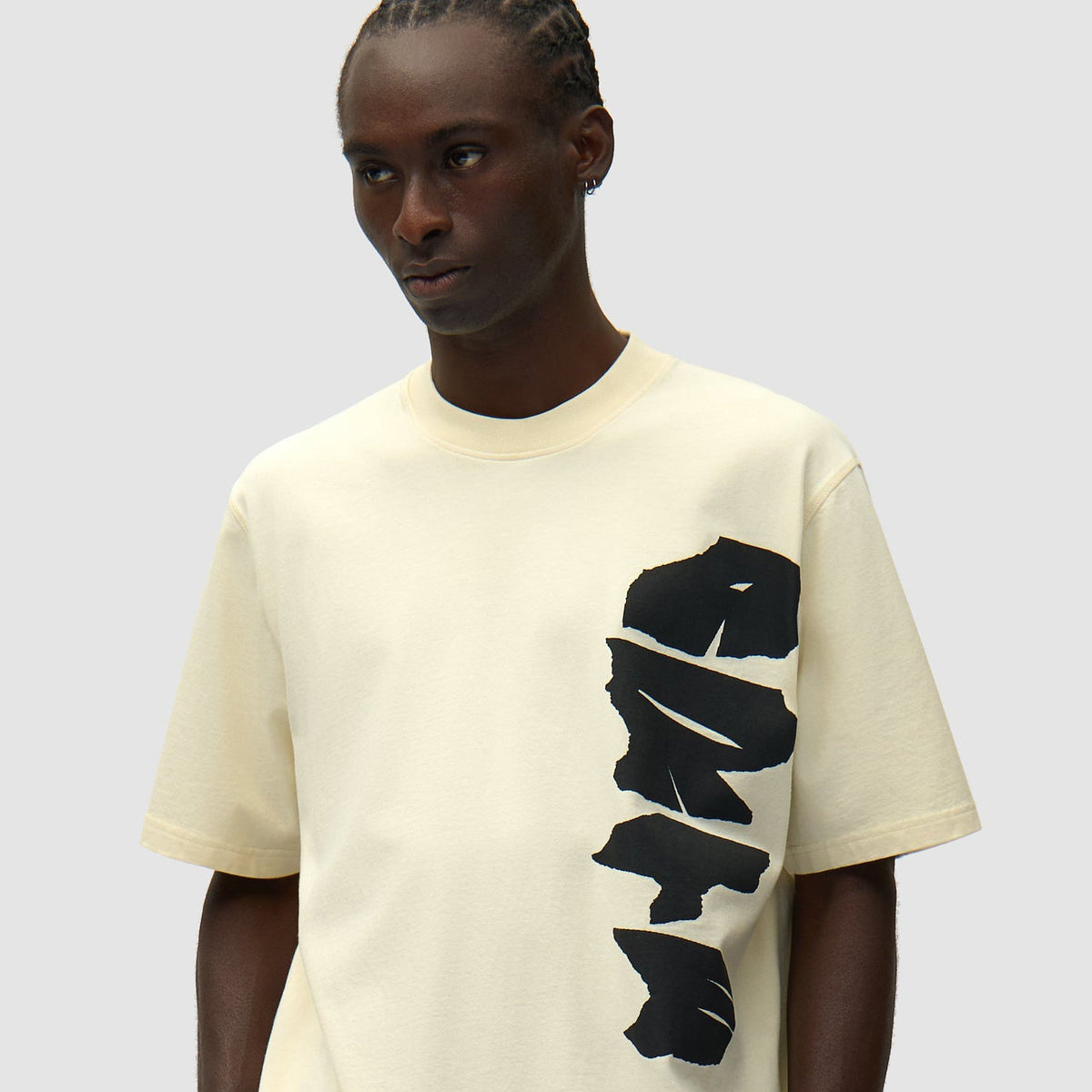 Arte Side Logo T-shirt: Cream