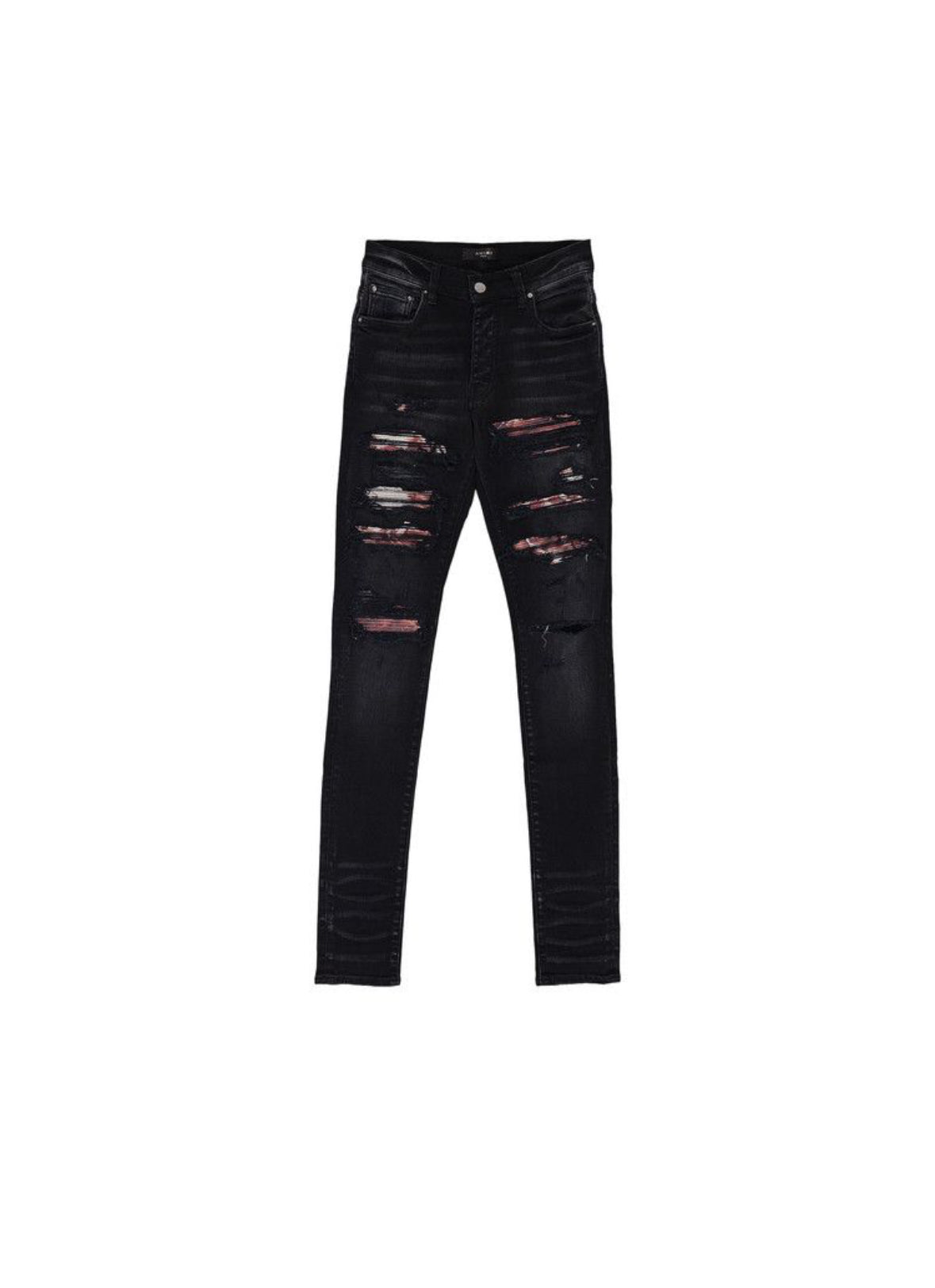 AMIRI Tie Dye Bandana Thrasher Jeans Aged Black