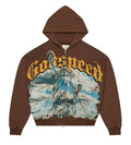Godspeed Chrome Liberty Zip Up Hoodie Mocha