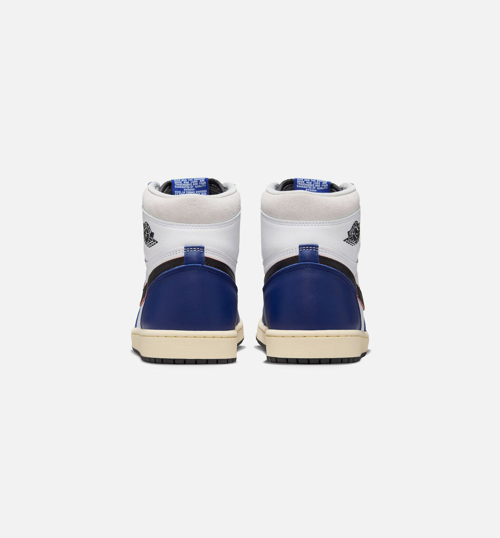 Air Jordan 1 Retro High OG Rare Air Deep Royal Blue Men's Shoes - White Black Neutral Grey Deep Royal Blue