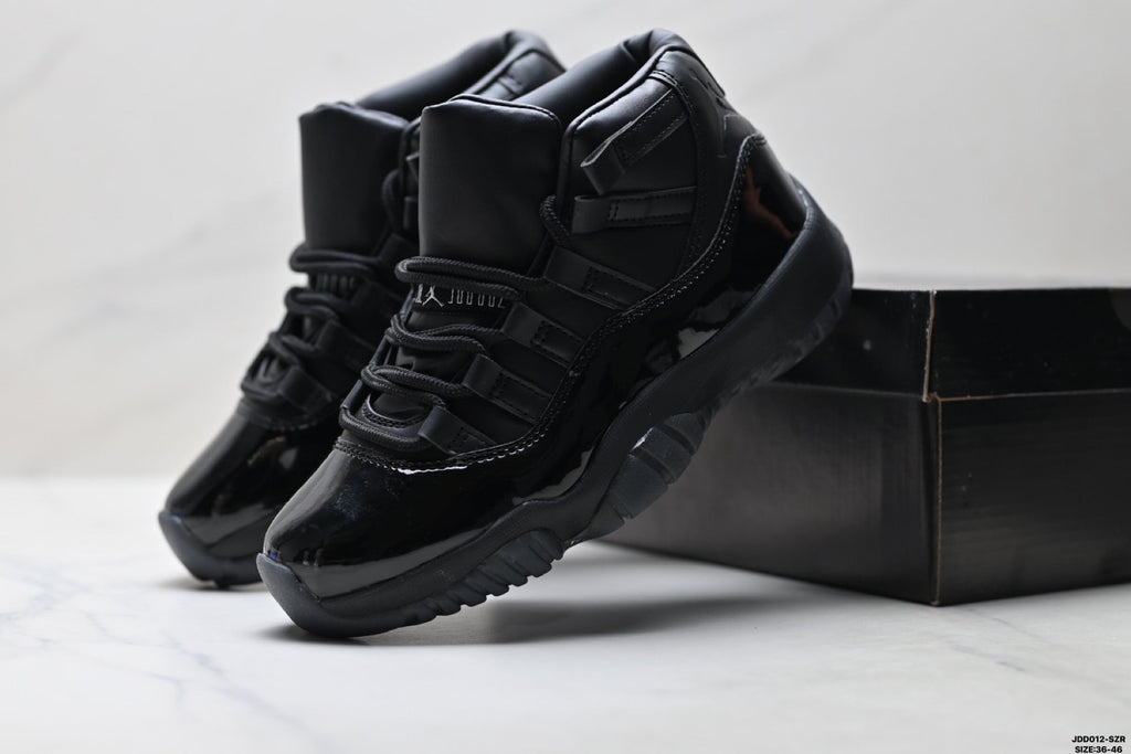 Air Jordan 11 Retro Triple Black Unisex Sneakers Style 22