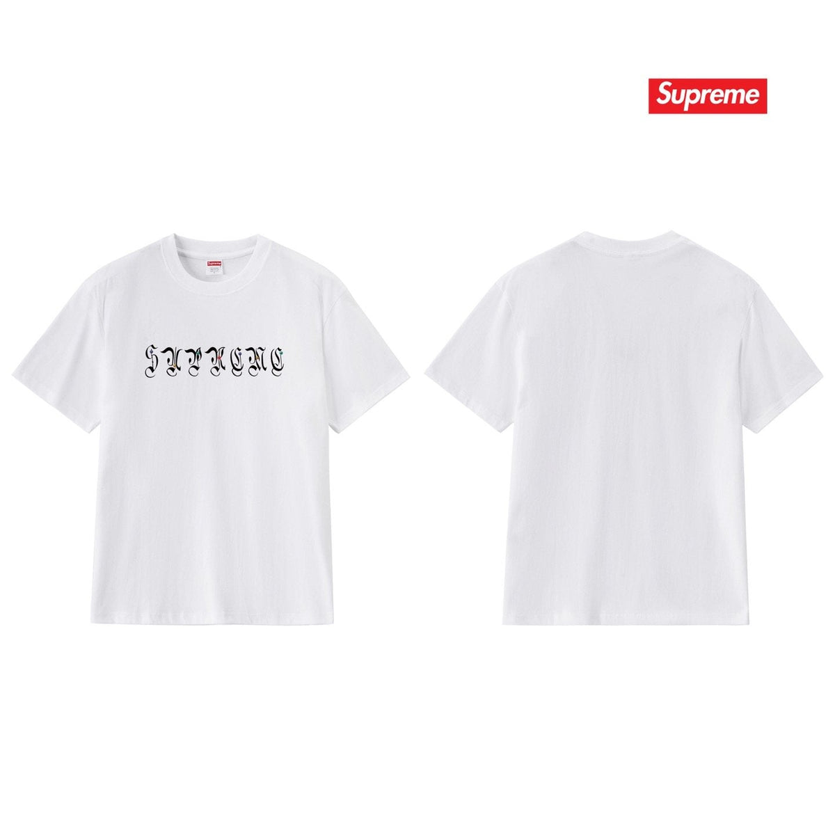 Supreme Gothic Wordmark Short-Sleeve T-Shirt