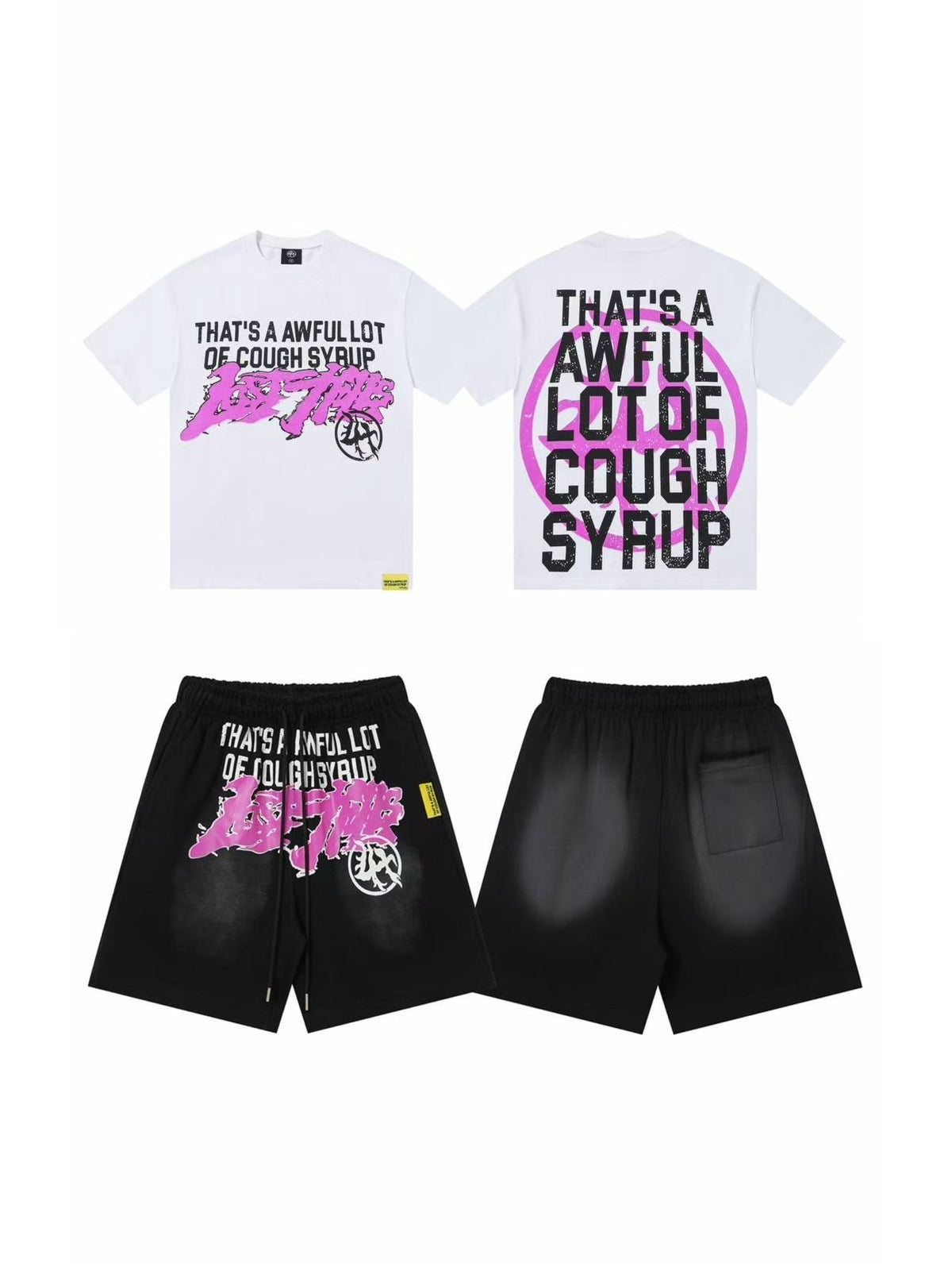 THAT'S A AWFUL LOT OF COUGH SYRUP Graphic T-Shirt & Shorts Set