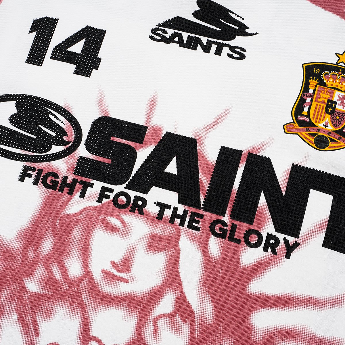 SAINT Rhinestone Number Graphic T-Shirt