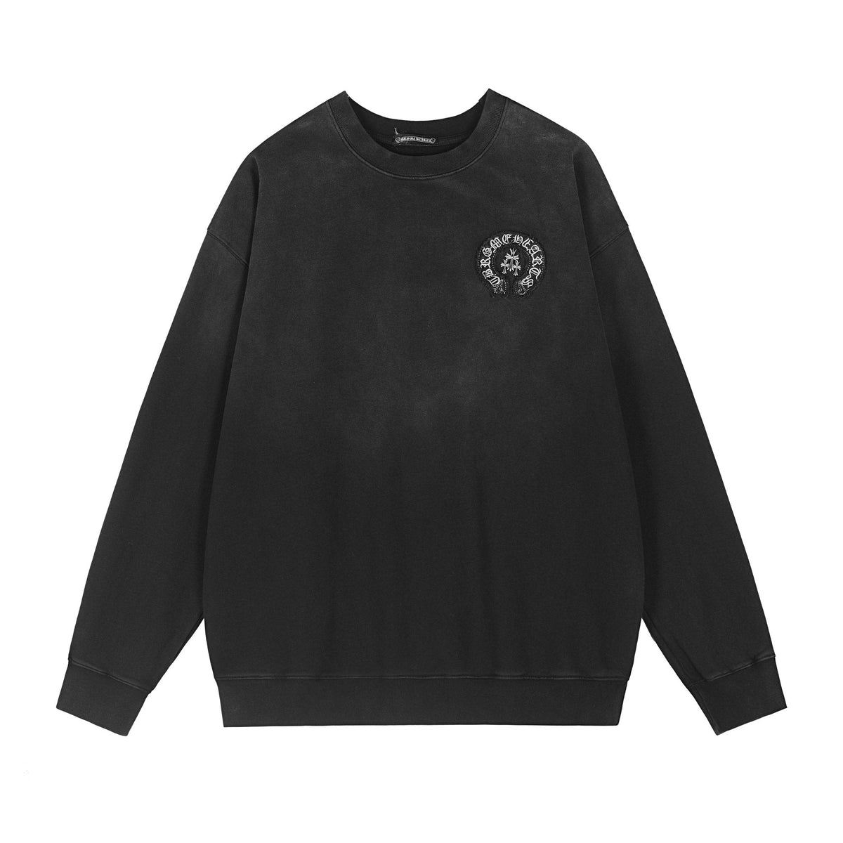 Chrome Hearts Distressed Cross Slogan Graphic Sweatshirt