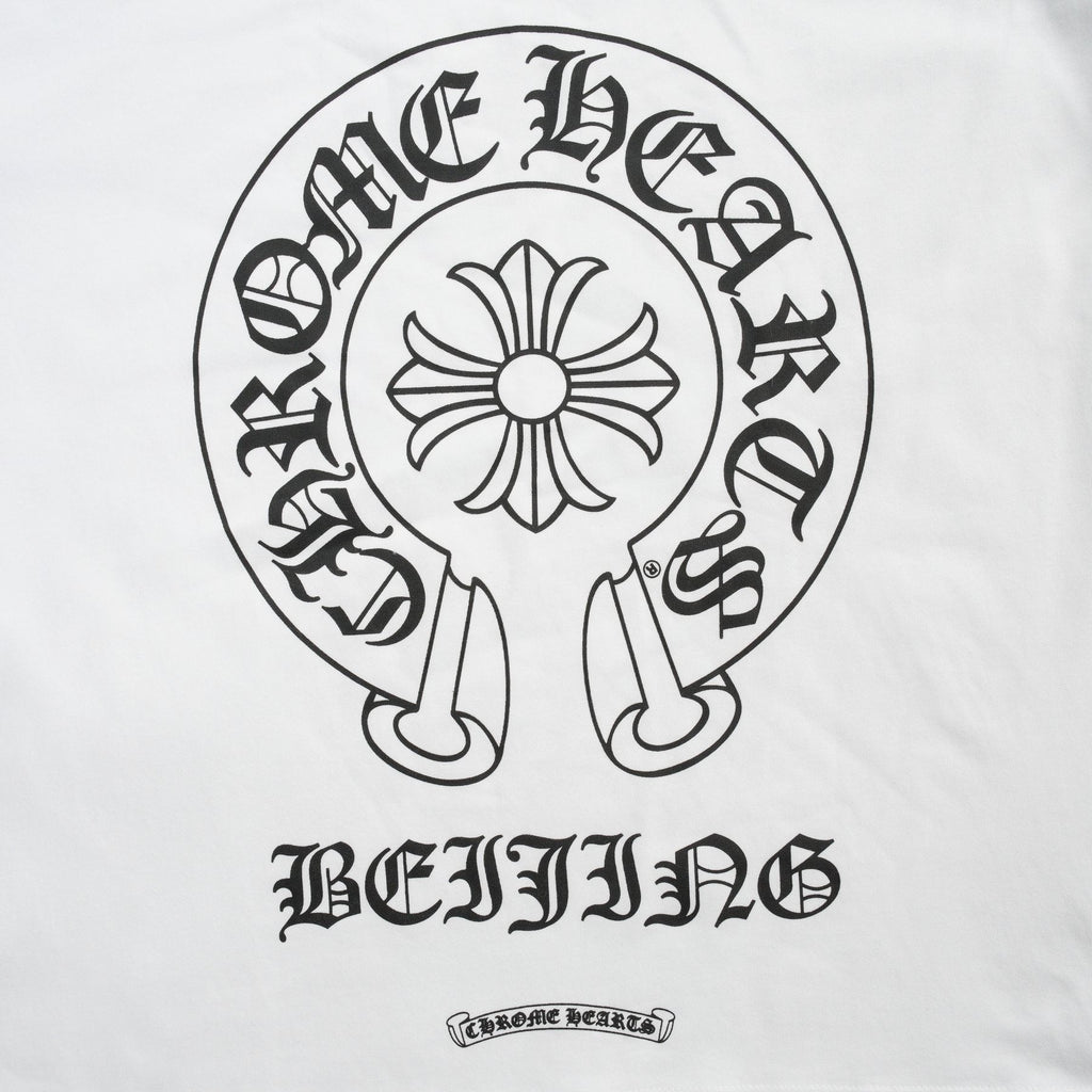 Chrome Hearts Beijing Horseshoe Script Graphic T-Shirt