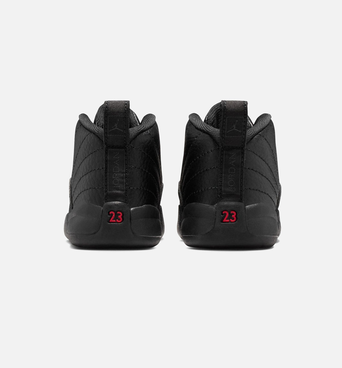 Air Jordan 12 Retro Bloodline Infant & Toddler Lifestyle Shoes - Black/Varsity Red