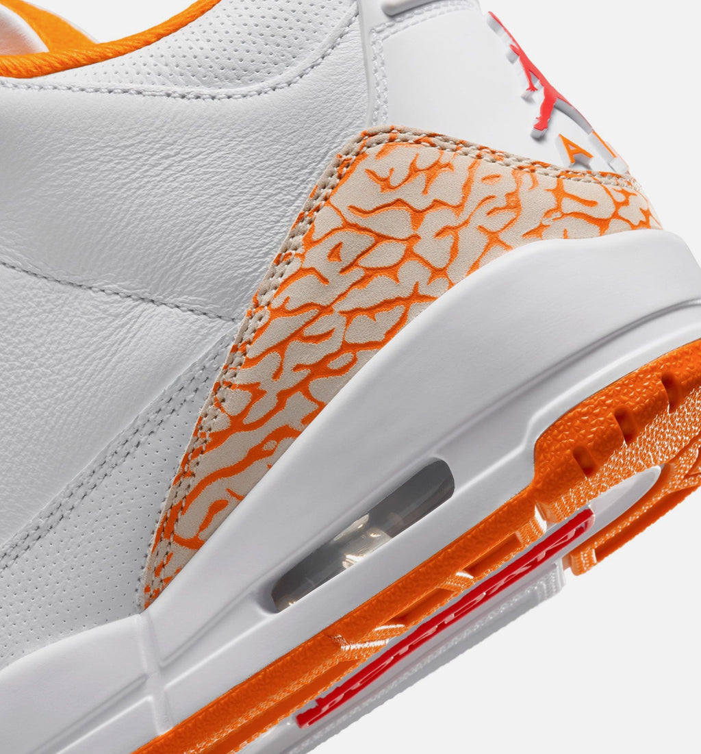 Air Jordan 3 Retro Orange Citrus Women's Shoes - White Multicolor