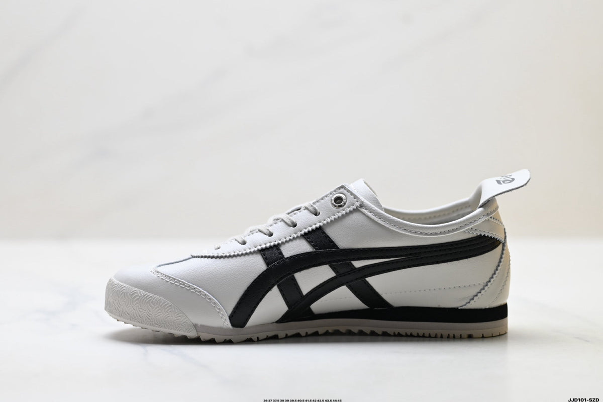 Onitsuka Tiger Retro Low Top White Black Unisex Shoes Style 09