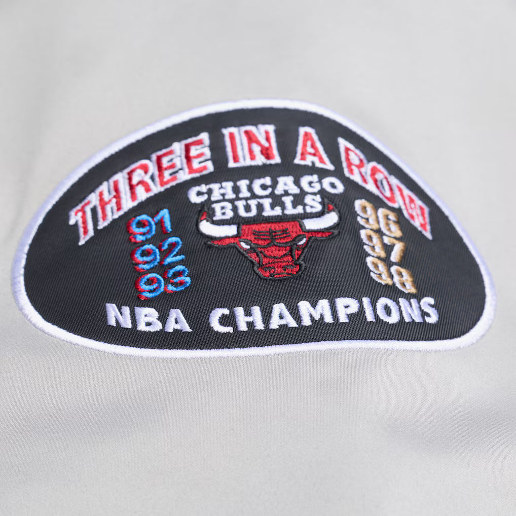 M&N NBA Chicago Bulls Thunderstorm Lightweight Satin Jacket