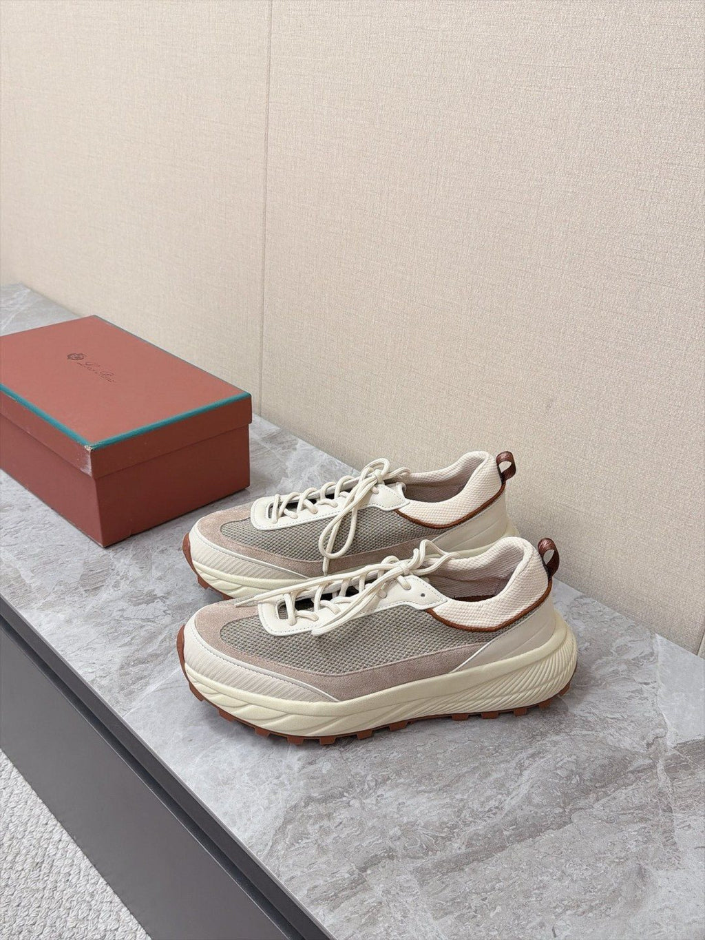 Loro Piana Paneled Low-Top Sneakers