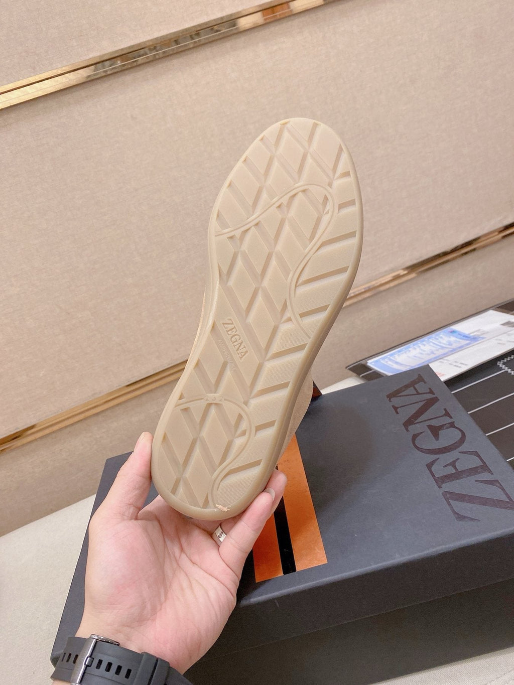 Zegna Men's Suede Low-Top Sneakers