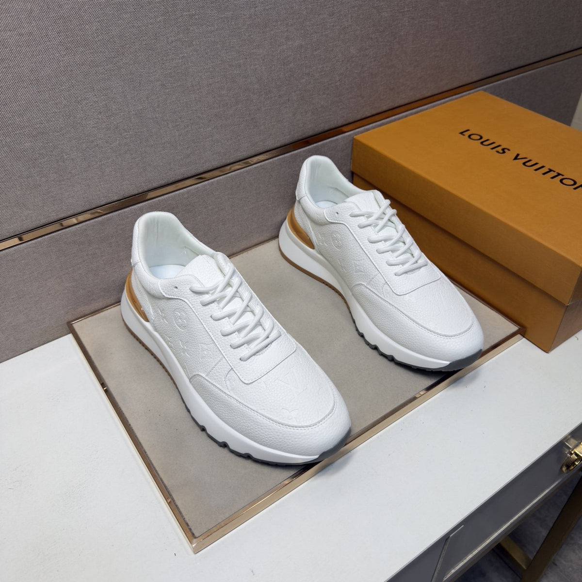 Louis Vuitton Men's Textured Low-Top Sneakers