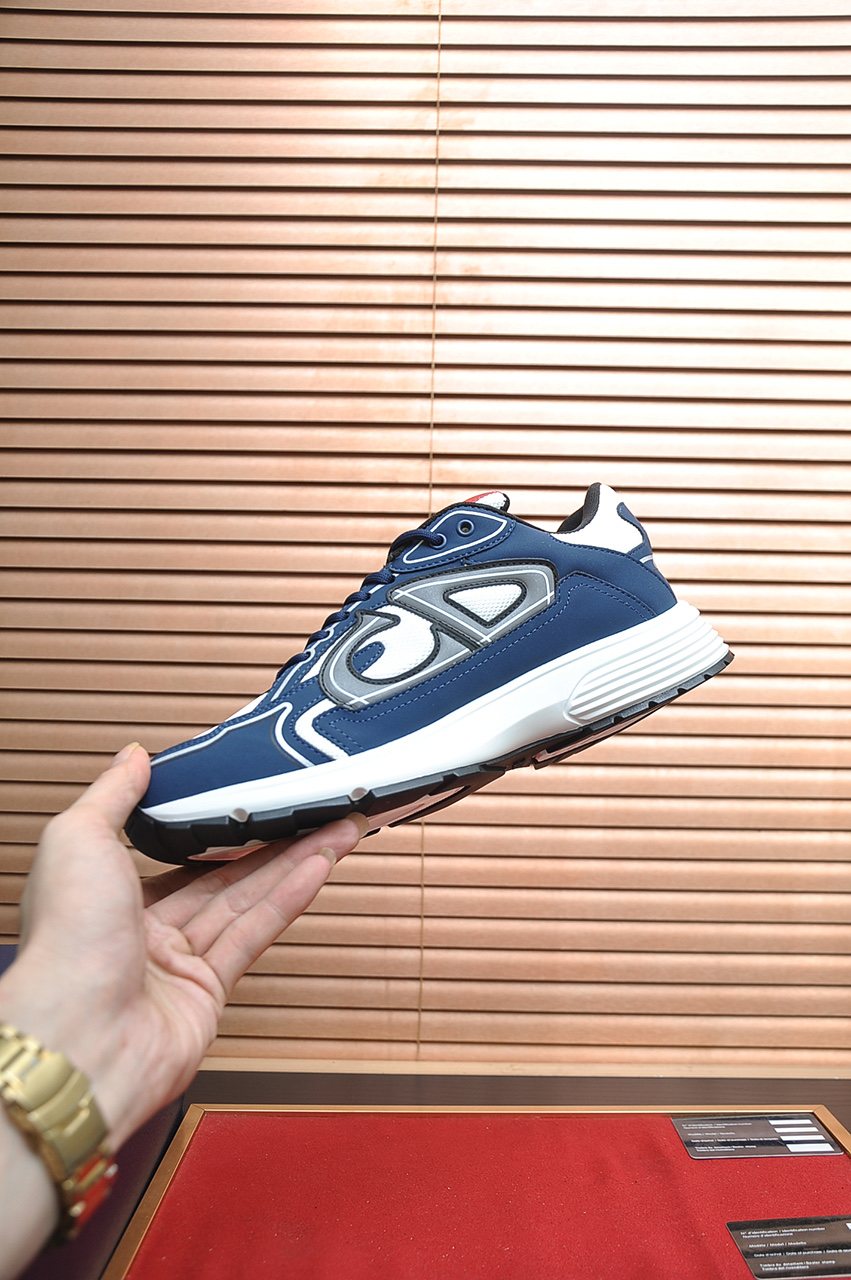 Dior Men's Paneled Low-Top Sneakers